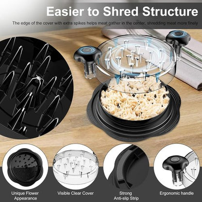 Chicken Shredder Tool by [Brand Name] - Large BPA-Free Meat Shredder with Anti-Slip Base & Handle