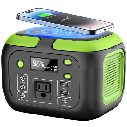 SinKeu 200W Portable Power Station, 42000mAh Solar Generator with 110V AC Outlet, DC, USB C, USB QC3.0, 155Wh Backup Battery Pack Power Supply for Camping Essential Road Trip Home Outdoor Emergency