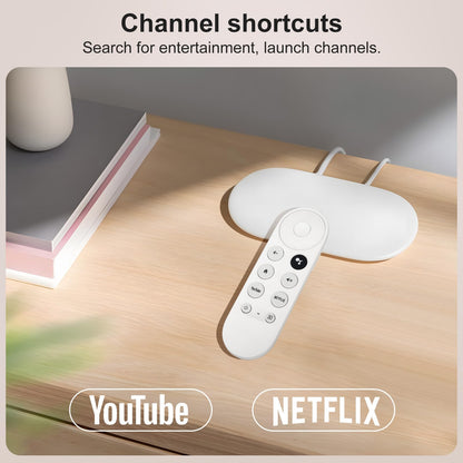 Voice Replacement for Google-Chromecast-Remote, G9N9N for Chromecast with Google TV Remote, for Google TV Streamer (Only for Snow Chromecast Google)