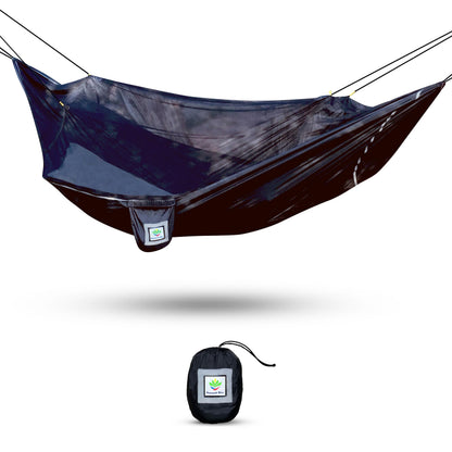 Hammock Bliss Sky Bed Bug Free - Insect Free Hanging Tent That Hangs Like A Hammock But Sleeps Like A Bed - Unique Asymmetrical Design Creates An Amazing Lay Flat Camping Hammock Sleeping Experience