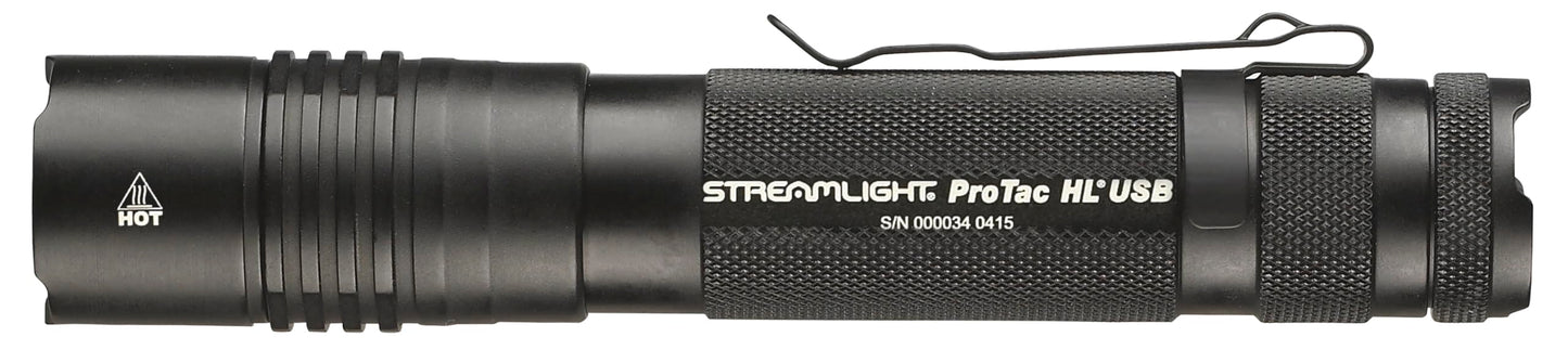 Streamlight 88052 ProTac HL USB 1000-Lumen Multi-Fuel USB Rechargeable Professional Tactical Flashlight with USB Cable, and Holster, Black, Box