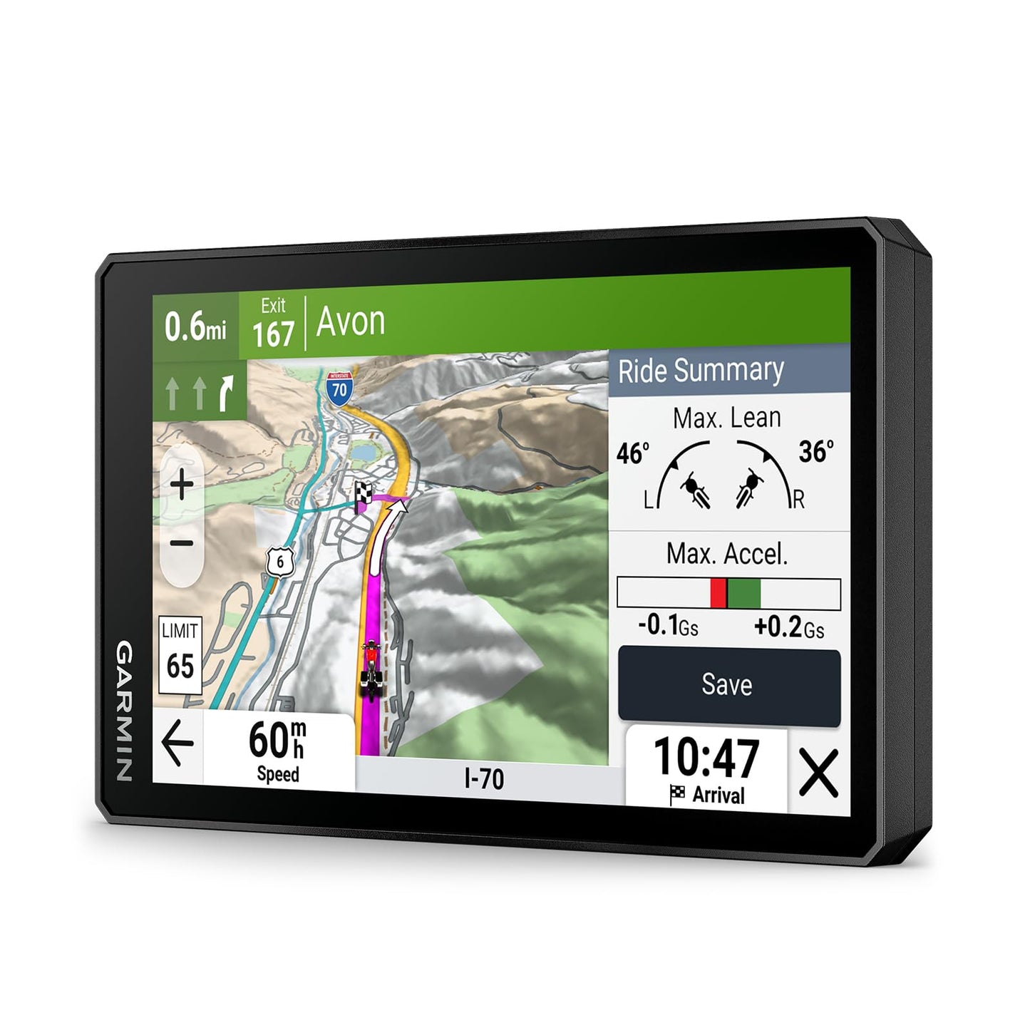 Garmin zūmo® XT3, 6” Rugged Motorcycle GPS, Lean Angles, Custom Route Planning, Adventurous Navigation, Group Rides, Garmin Performance Package Plan Option for Drag Racing Timer and Lap time Review