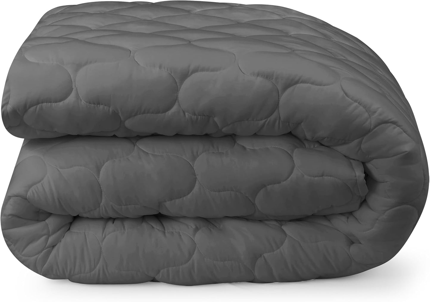 Utopia Bedding Waterproof Mattress Protector - Noiseless Quilted Twin Pad | Deep Pocket Fits Up to 16 Inches (Grey)