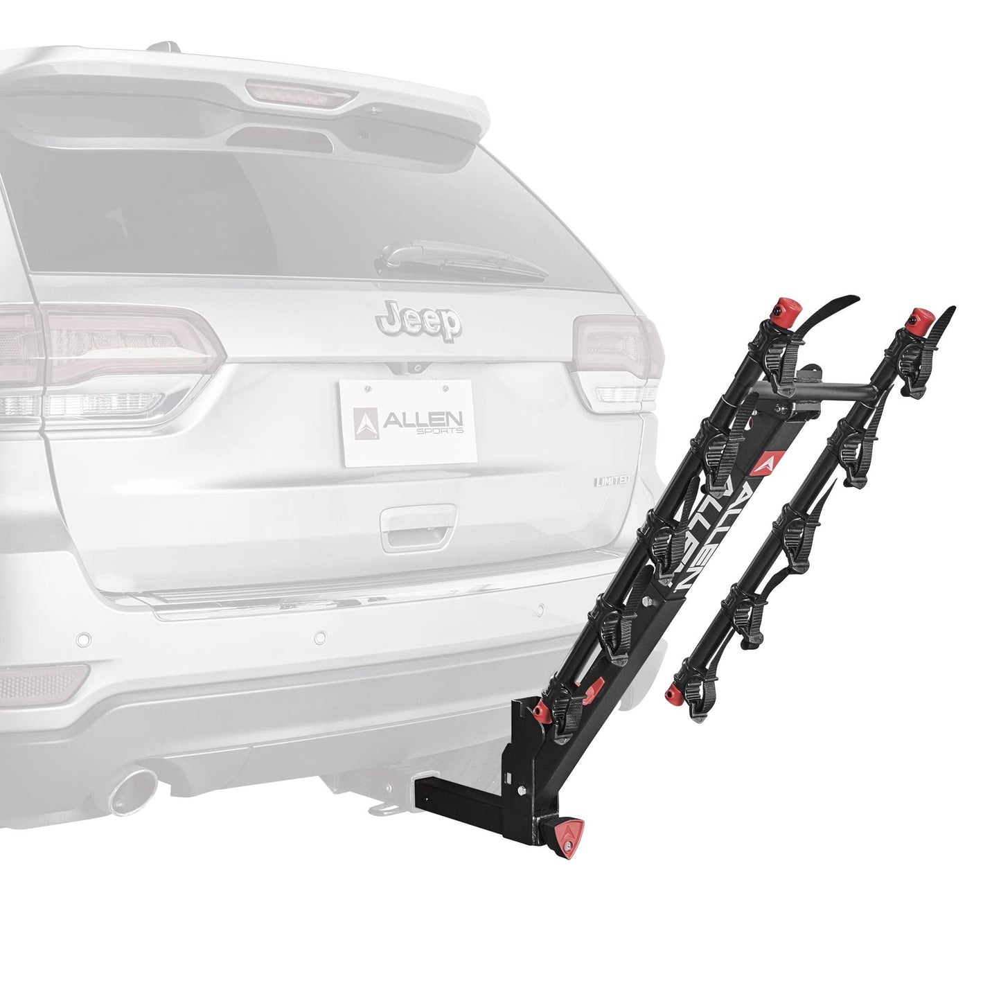 Allen Sports Deluxe+ Locking Quick Release 5-Bike Carrier for 2 in. Hitch, Model 850QR,Black