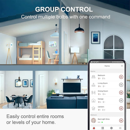 Sengled WiFi Light Bulb - Smart Bulbs That is Compatible with Google Assistant, A19 Daylight (5000K) - No Hub Required, 800LM 60W High CRI)60 Equivalent, 4 Count (Pack of 1)