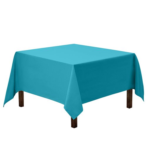 Gee Di Moda Square Tablecloth - 85 x 85 Inch Caribbean Table Cloth for Large Square or Round Tables - Heavy Duty Washable Fabric - for Buffet Table, Holiday Party, Dinner, Wedding & Baby Shower