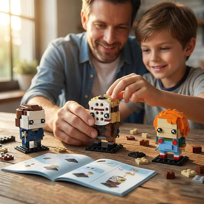 Horror Action Figure Building Set Compatible with Lego for AdutlsChuckyMichael Halloween Scary Present for FanHome Decorfor Kids 483 pcs