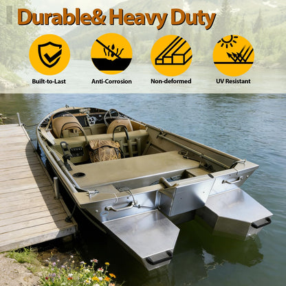 Oxphanor Boat Float Pods Pair Fits 17‘ - 18’ Boats, Portable Buoyancy Pods for Pontoon, Jon & Fishing Boats, Easy Install, UV Resistant