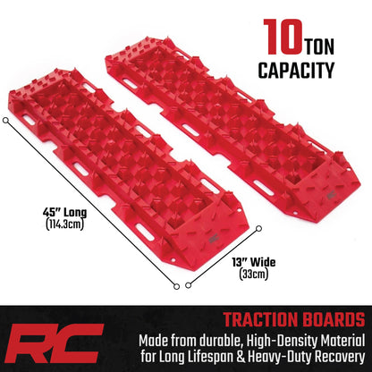 Rough Country Deep Studded Traction Boards | 45" Long x 13" Wide - 10590
