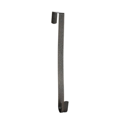 Sattiyrch 12" Wreath Hanger for Front Door,Steel Over The Door Hanger Hook,Wreath Door Hanger(Textured Bronze, 1)