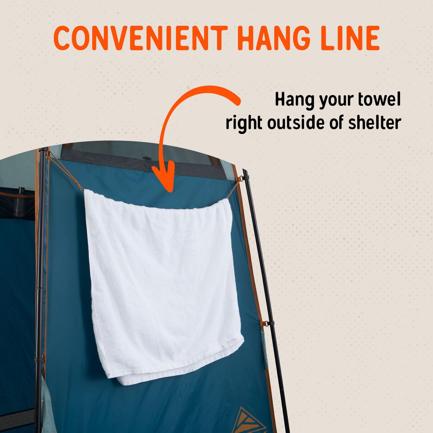 Kelty Discovery H2GO Privacy Shelter, Campsite Shower and Changing Shelter, Zippered Entry, Steel Pole Frame, Freestanding (Iceberg Green)