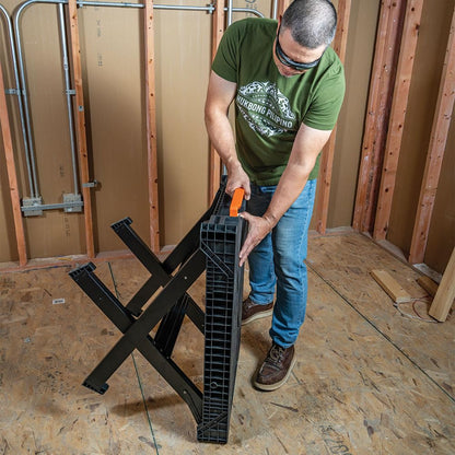 Klein Tools 54410MB MODbox Work Bench, Folding Work Table, Lightweight Portable Workstation, 1000-Pound Capacity, 39.25 x 23.75 x 30.9-Inch, Compatible with MODbox Rail System