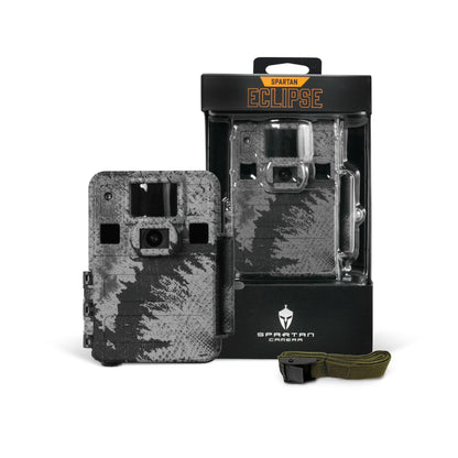 Spartan Camera Eclipse Non-Cellular Trail Camera, 24MP Photos, 1080P Video with Sound, No Glow Flash, 60ft Motion Detection, 78° Wide-Angle, Compact Size Easy to Carry, Rugged & Weather-Proof