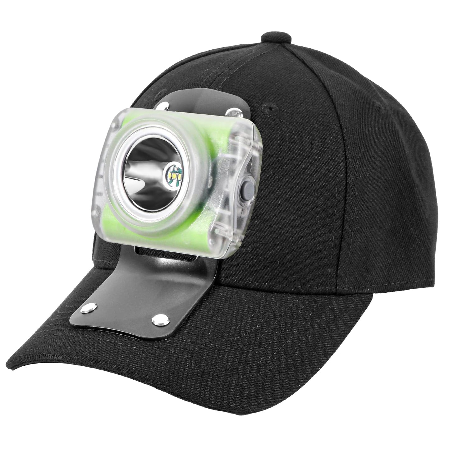 Vanvale High-Power Rechargeable LED Mining Headlamp, Lightweight IP68 Waterproof Hard Hat Helmet Light for Miners, Outdoor Work, Hiking, Camping, Caving, Emergency Use (Miner Light Kit + Black hat)
