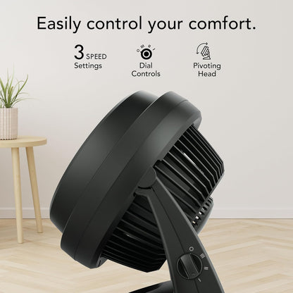 Vornado 630 Mid-Size Air Circulator - 3-Speed Quiet Floor Fan with Adjustable Tilt - 9" Black