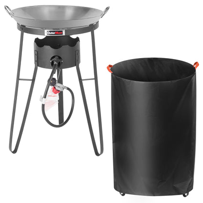 OuterMust Outdoor Cooker With Wok Wok Station