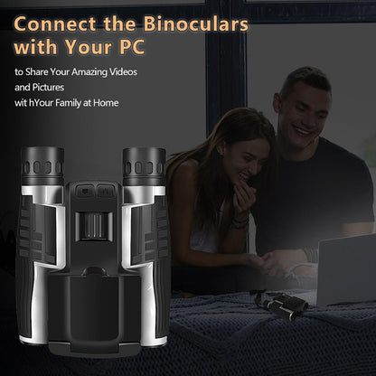 Digital Binoculars with 48MP Camera 2.5K Videos,12x32 Binoculars,Binoculars for Adults High Powered,2.4 Color Display 12x Optical Zoom 8X Digital Zoom Ideal for Concerts,Bird