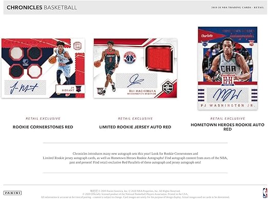 2019/20 Panini Chronicles NBA Basketball BLASTER box (40 cards)