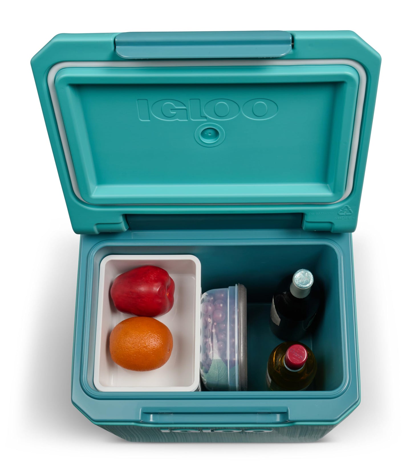 Igloo Tag Along 360 Spinner Cooler | 20 Quart Rolling Ice Chest | Lagoon Teal