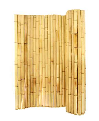 FOREVER BAMBOO Natural Bamboo Fencing Decorative Rolled Fence Panel 0.75 in D x 6 ft H x 8 ft L