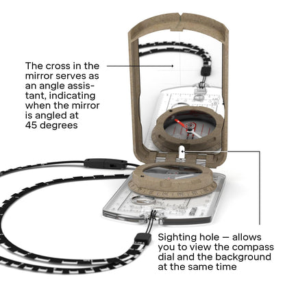 Silva Compasses Transparent Base with Mirror Terra Expedition S Compass (MN) Silva Unisex Adults