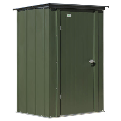 Scotts 4' x 3' x 6' Garden Storage Cabinet, Compact Outdoor Lockable Metal Shed Kit for Backyard, Patio, and Lawn