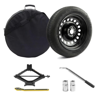 YIFSPARE Spare Tire Kit Compatible with Toyota 2023-2026 Crown Signia, 2022-2026 Corolla Cross - Includes 18x4 Rim, 145/85R18, 27.7” Rolling Diameter, Includes car Jack kit and tire Carrying Case