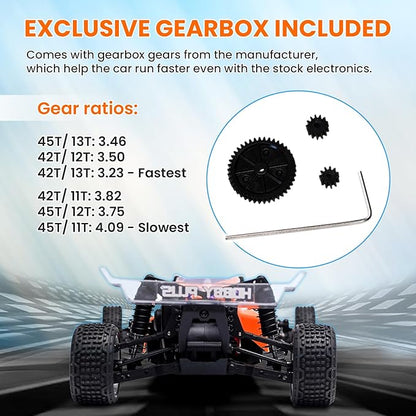 HOBBYPLUS Combo Speck B 1/24 2WD Buggy Mini RC Car w RADIANZ Hobby Plus Speck-B Nexo Airbrush Lexan Body - RTR RC Buggy Fast Mini Racing Buggy