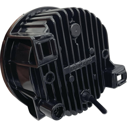 Tiger Lights TL5130 LED Round Headlight Compatible With/Replacement For Kubota 3Y205-75712 3.080 Amps, Driving Light Pattern, 2200 Lumens, 6" OD, 12-24 Volt, 37 Watt, 4 3/8" Height