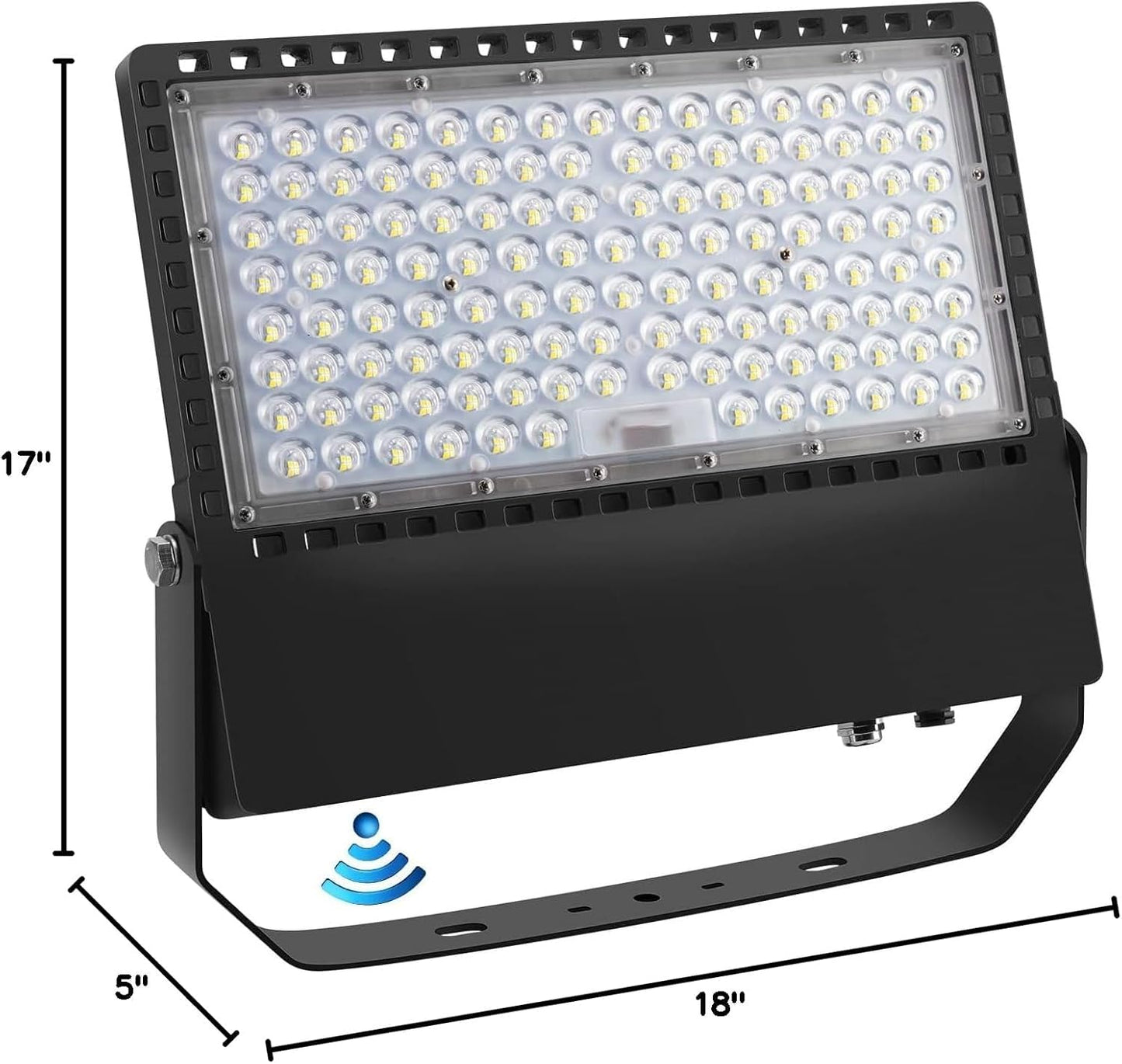 Juyace 240W LED Flood Light with Photocell, 36000LM Super Bright Dusk to Dawn Security Light, IP65 Waterproof Commercial Fixture for Stadium, Parking Lot, Building, Farm, Yard (5000K Daylight)