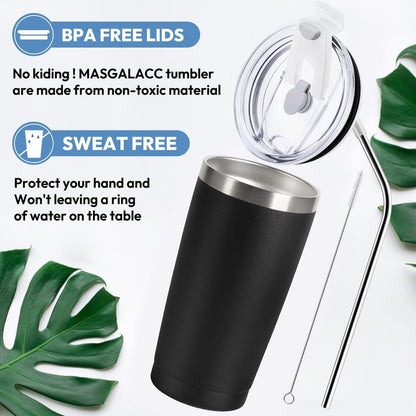 MASGALACC My Favorite Employee Gave Me This Cup Funny Boss Gift from Employees Coworkers Gifts to Employer Novelty Drinkware Coffee Mug, 20oz Stainless Steel Insulated Tumbler, Black