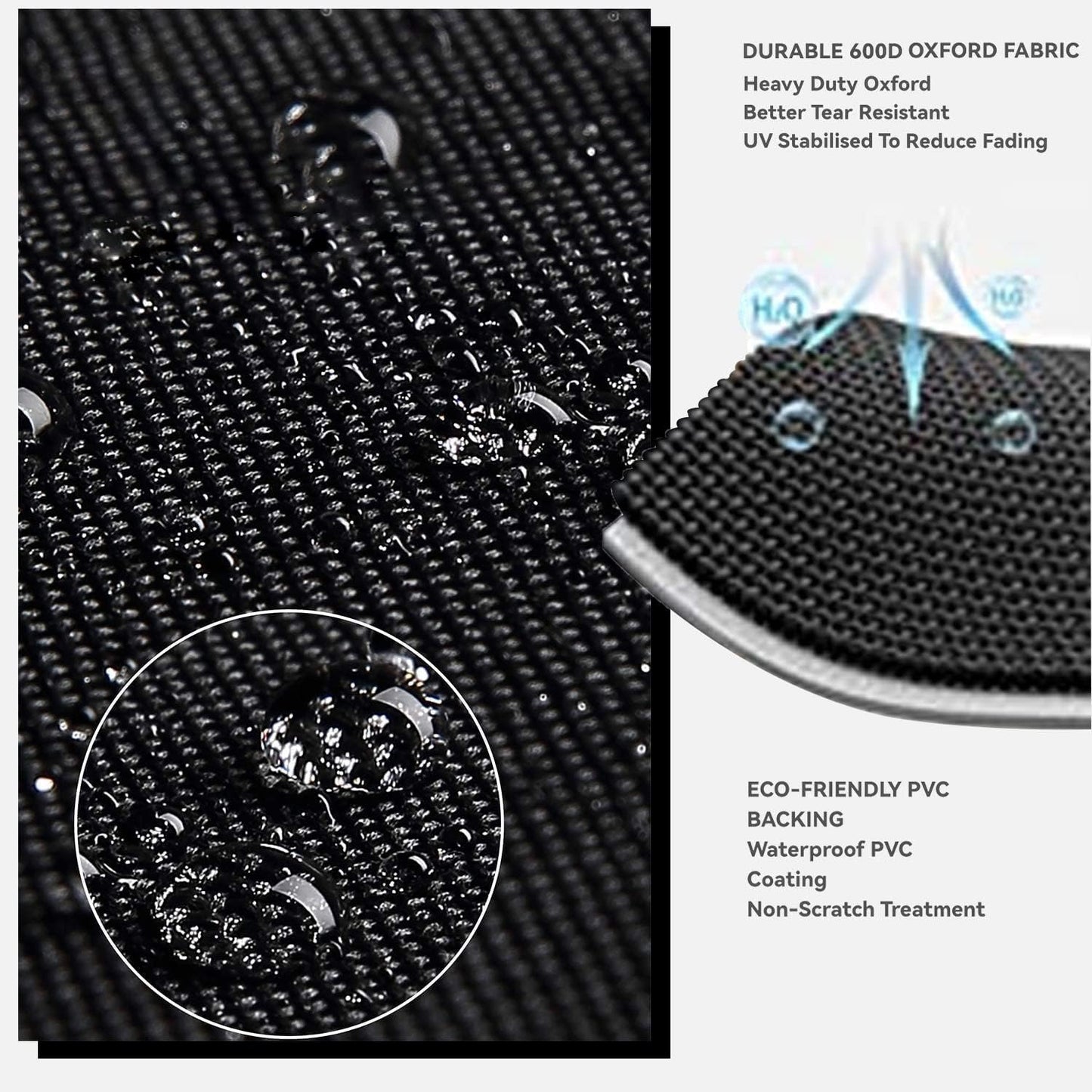 Skiennix Outdoor Prep Table Cover - Heavy Duty Waterproof Protection for Stainless Steel Tables | Black
