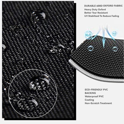 Skiennix Outdoor Prep Table Cover - Heavy Duty Waterproof Protection for Stainless Steel Tables | Black