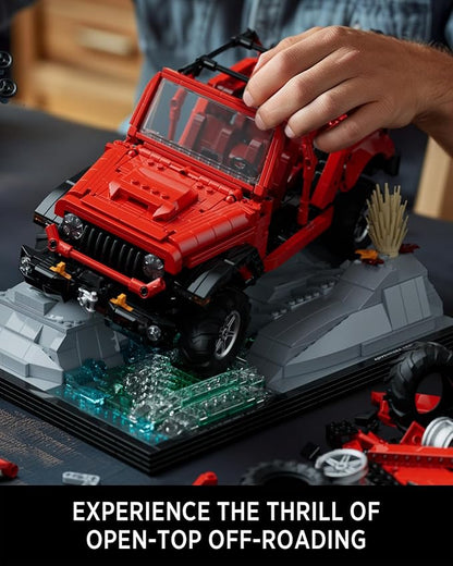 Nifeliz Wrange Pick-up car Model Building Set Unique Off-Road Car Building Toy for Adults Display Model Set for Adult Gift Giving (1993 PCS NF10281)