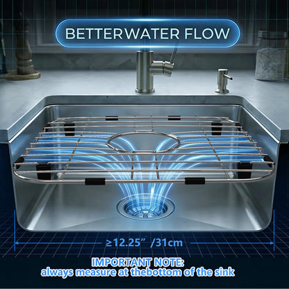 JIUBAR Sink Protectors for Kitchen Sink 12" 13" 16" 18" 19" 24" 26" 28" 29" 30" Silicone Sink mat| Silicone Kitchen Sink Mat for Bottom of Farmhouse(13.58"x 11.6"Black)