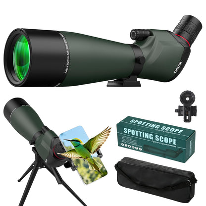 opaita 25-75x80 Spotting Scope for Target Shooting - HD Waterproof Scope for Hunting Bird Watching Wildlife Observation - High Powered Spotter Scope with BAK4 Prism Tripod & Phone Adapter