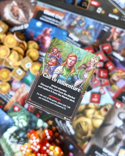 Fiends &amp Familiars - Expansion for Roll Player Board Game | New Animal Familiars Dice 200+ New Cards with Spells Gear Monsters &amp More | Dice Drafting Family Game 1-4 Players | Thunderwork