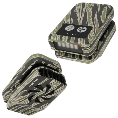 Tigeraire Breezy Clip-On Hat Fan for Sportsmen & Tradesmen - Lightweight Head Cooler, USB-C Recharge, 11 MPH Airflow, 10+ Hr Runtime, Defogs Eyewear & Face Shields - Portable Heat Relief - Camo