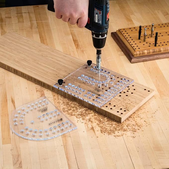 XL Cribbage Board Templates 2-Player Curved Track