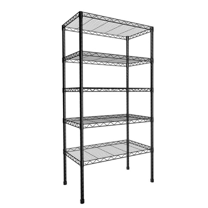 NULTRUMA Storage Shelves, Heavy Duty 5 Tier Storage Metal Shelves, 550LBS Capacity Adjustable Metal Wire Shelving Unit for Garage, Pantry, Kitchen, Closet, Commercial & Industrial Use