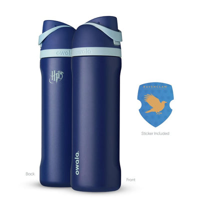 Owala Harry Potter FreeSip Insulated Stainless Steel Water Bottle with Straw, BPA-Free Sports Water Bottle, Great for Travel, 24 Oz, Ravenclaw