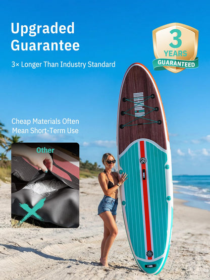 Niphean Paddle Board with Seat, 10’6’’ Paddleboard Inflatable Paddle Board with Seat Anti-Slip EVA Deck and StabilTrac Fin, Inflatable Paddle Boards for Adults & Youth of All Skill Levels