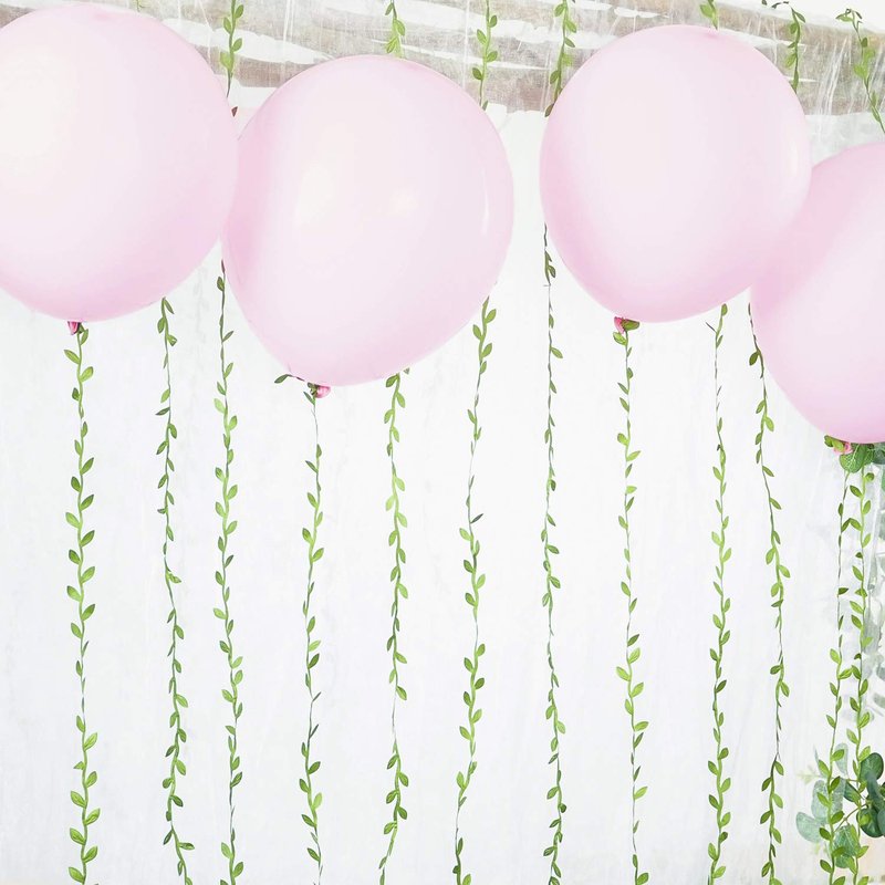Naidiler 265 Ft Leaf Ribbon, Artificial Vines Leaves String Trim Ribbon Wild Jungle Botanical Greenery for Baby Shower Party Wedding Home Wreaths & DIY Craft