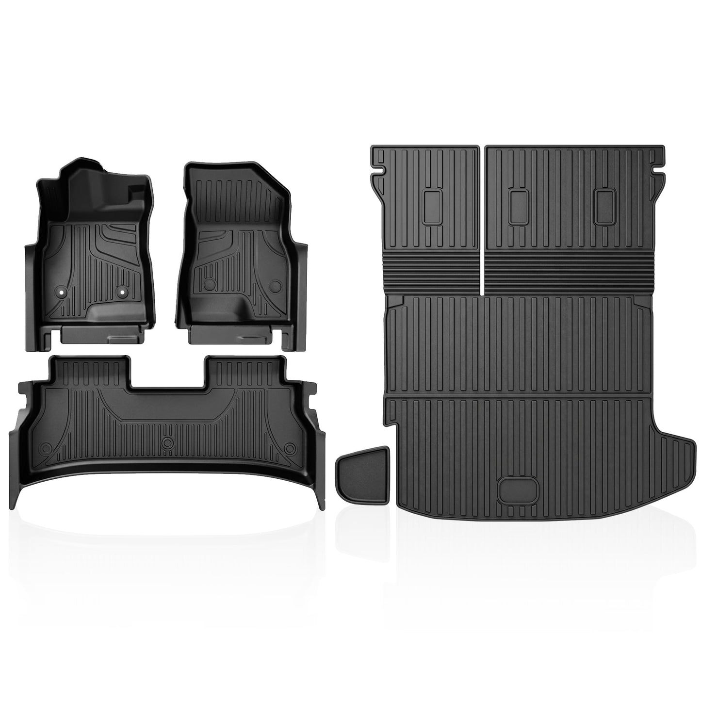 TTX LIGHTING Floor Mats & Cargo Liner & Backrest Mat for 2024 2025 2026 Trax - 1st and 2rd Row Car Mats for 2024-2026 Trax - All Weather Cargo Tray Interior Accessories for Trax LS/1RS/LT/2RS/ACTIV