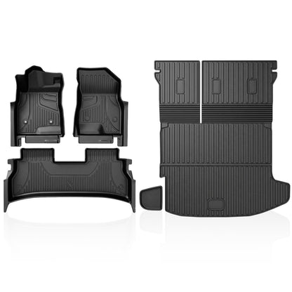 TTX LIGHTING Floor Mats & Cargo Liner & Backrest Mat for 2024 2025 2026 Trax - 1st and 2rd Row Car Mats for 2024-2026 Trax - All Weather Cargo Tray Interior Accessories for Trax LS/1RS/LT/2RS/ACTIV