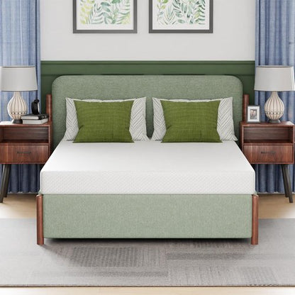 FDW 6-Inch Gel Memory Foam Mattress - Medium Firm | CertiPUR-US Certified | Pressure Relief & Cooling | White Bed in a Box