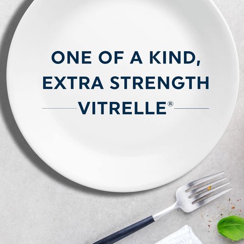 Corelle Vitrelle Salad Plates Set - 9-Inch Lightweight & Chip Resistant | Portofino & Caspian, 6-Piece