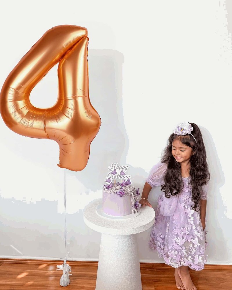 Orange Number 6 Balloon 40 Inch, 6th Birthday Party Decorations for Children, Giant 6 Foil Balloon for Party Supplies