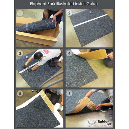 Rubber-Cal Recycled Rubber Flooring Roll - 1/4 in. x 4 ft. x 9 ft. - Black