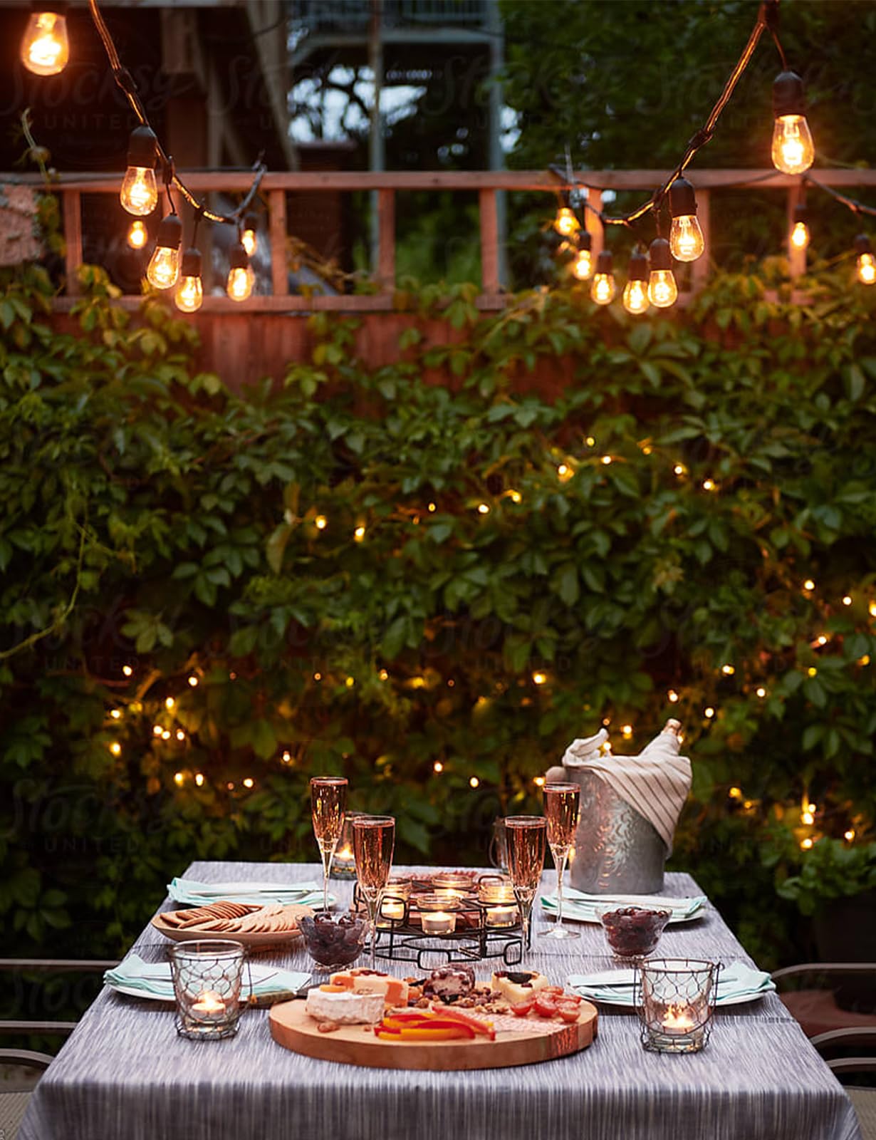Svater 48FT 2W Outdoor String Lights with 150FT 1W Outdoor Led String Lights
